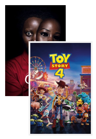 Us (2019) poster and Toy Story 4 (2019) poster
