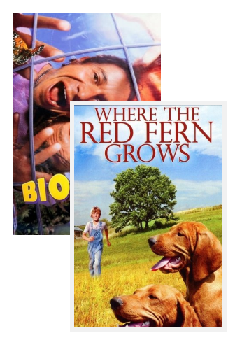 Bio-Dome (1996) poster and Where the Red Fern Grows (1974) poster